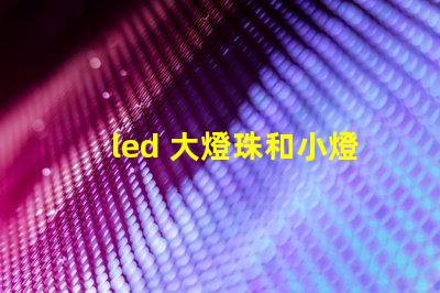 led 大燈珠和小燈珠